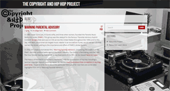 Desktop Screenshot of copyrightandhiphop.com