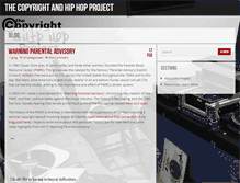 Tablet Screenshot of copyrightandhiphop.com